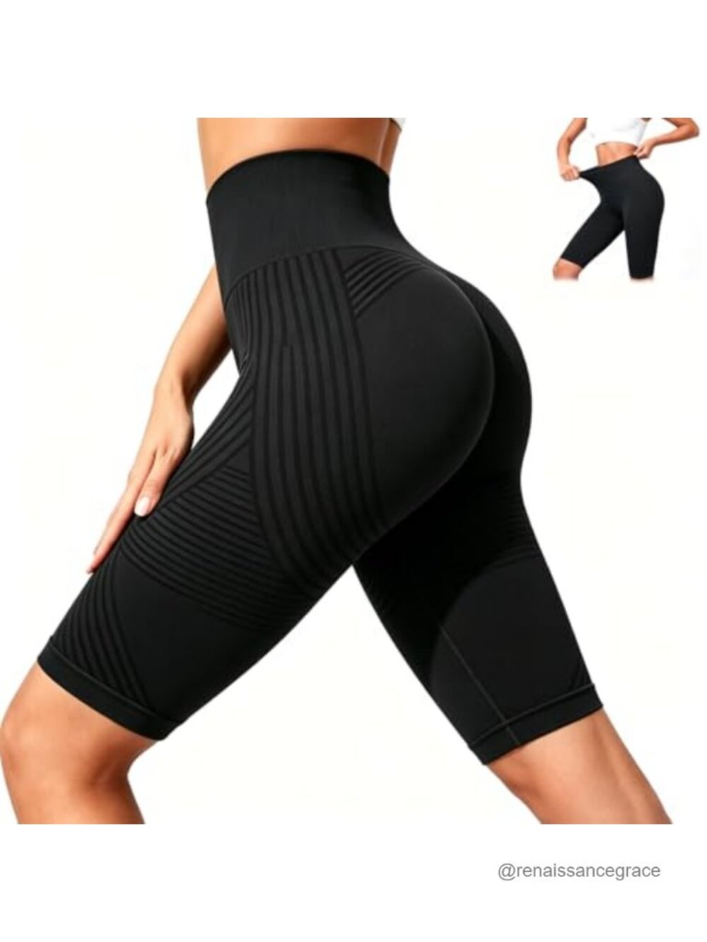 3D Compression Leggings High Waist Tummy Control Booty Lifting Yoga Pants